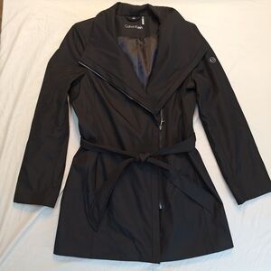 Calvin Klein Women's Black Trench Coat